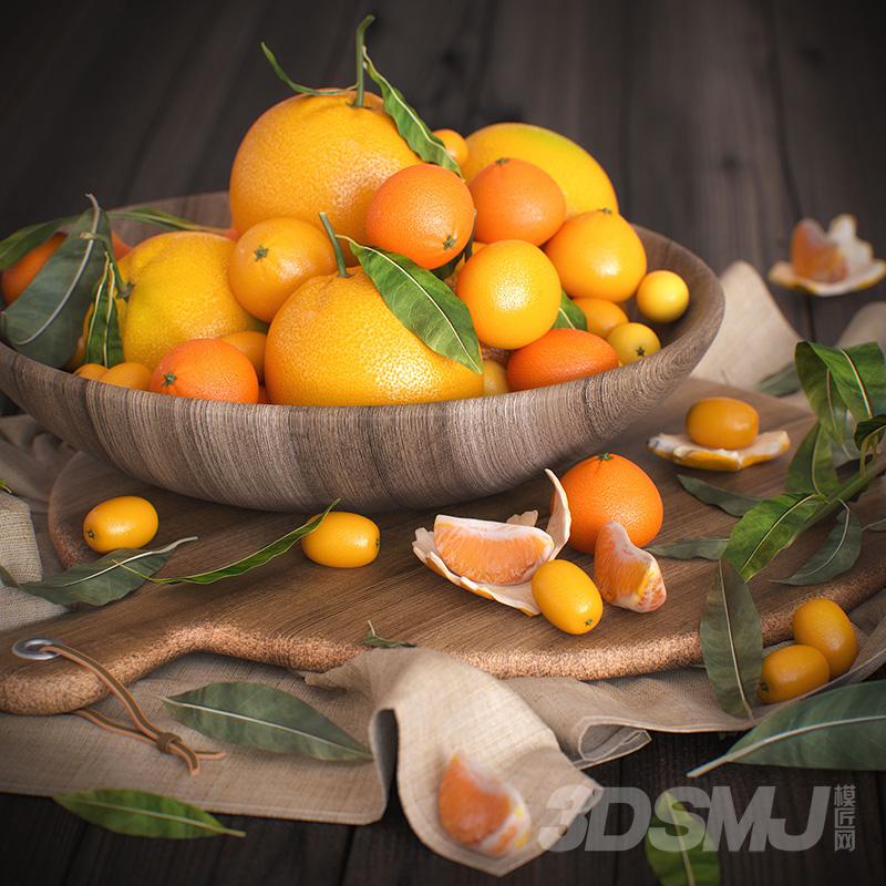 当前位置:3d模型 陈设饰品 酒水食物 橘子水果