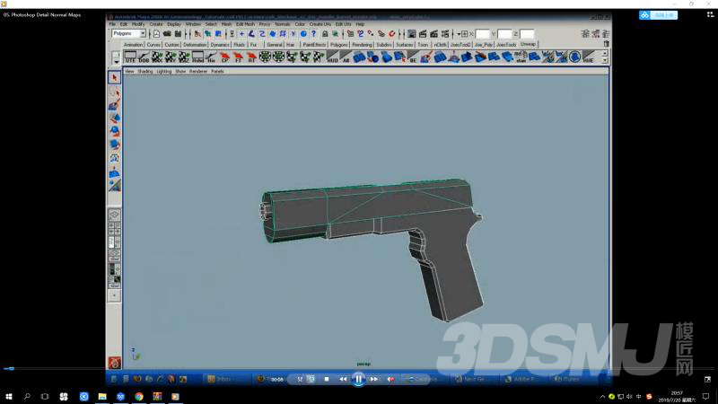 3ds Max建模次世代武器模型 Colt 1911 手枪 Cg教程 模匠网 3d模型下载 免费模型下载 国外模型下载