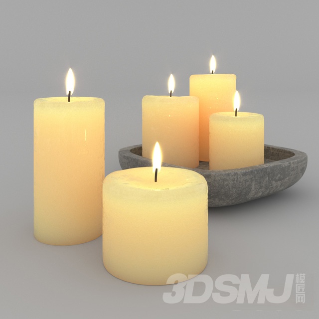 蜡烛-3d模型-模匠网,3d模型下载,免费模型下载,国外