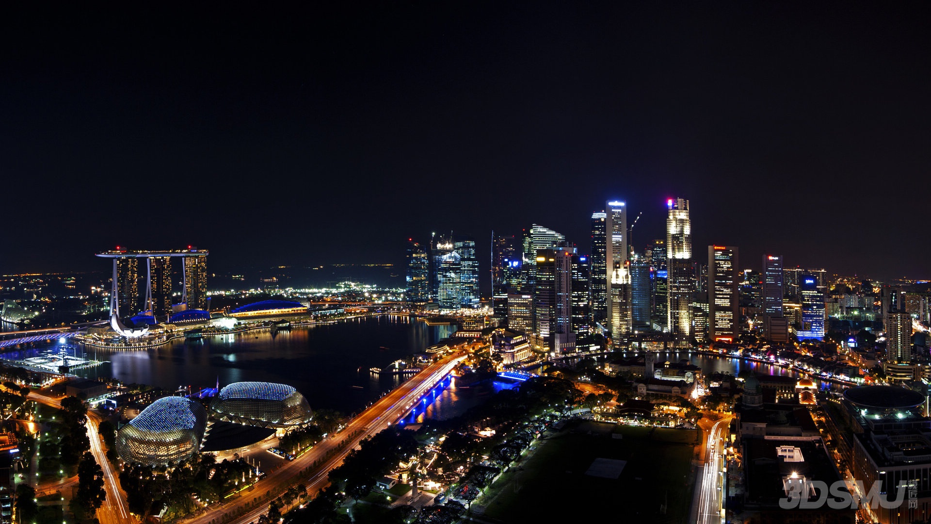 高清城市夜景贴图