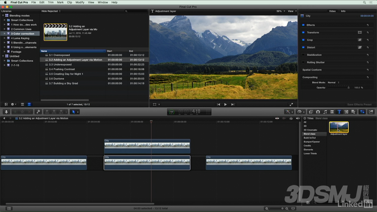 fcpx图层混合模式教程