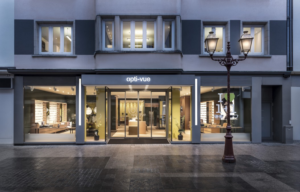 370㎡卢森堡opti-vue配镜中心 | heikaus architektu 舒适现代石灰色