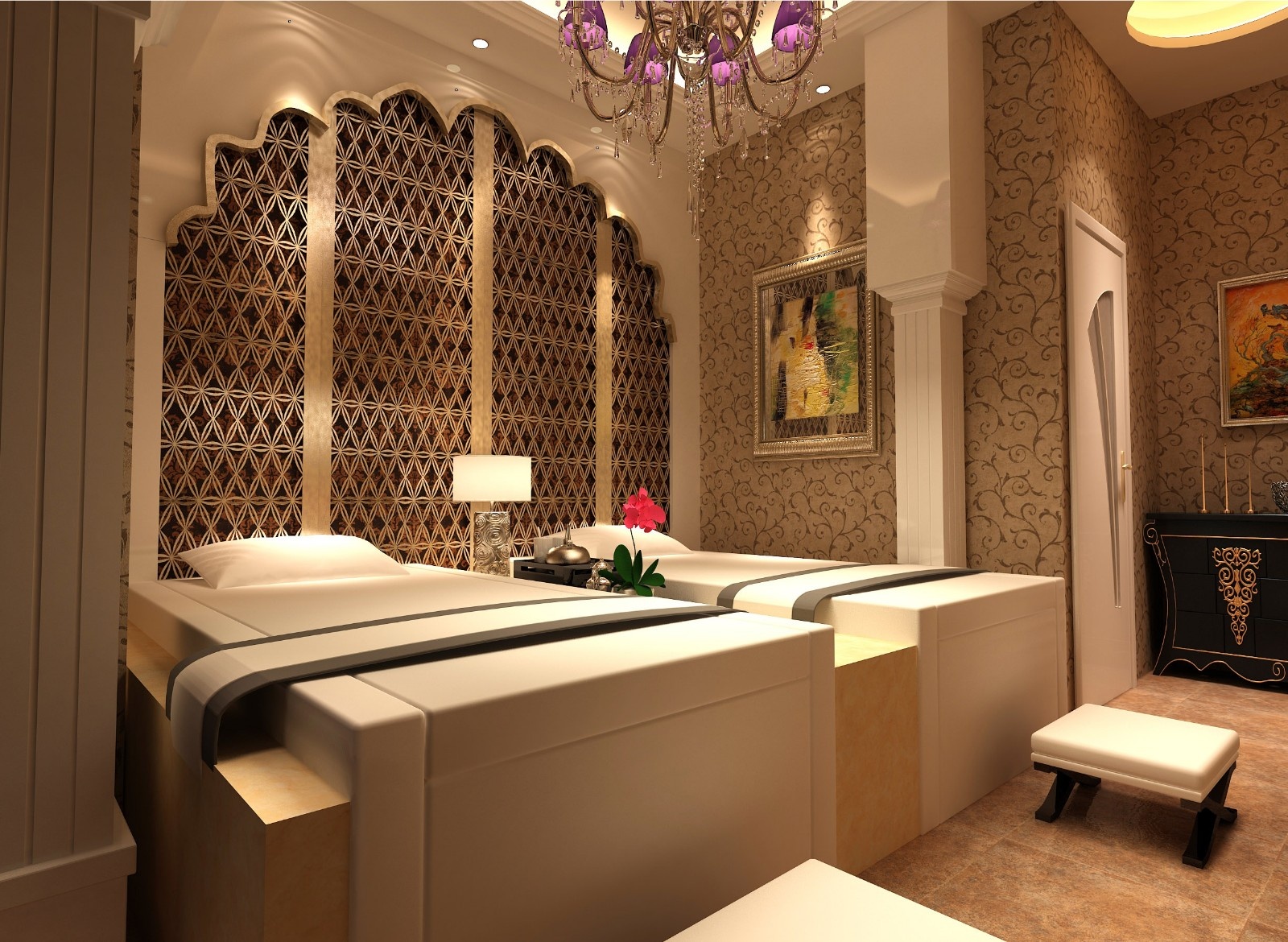 万达足浴会所丨成都按摩店装修设计