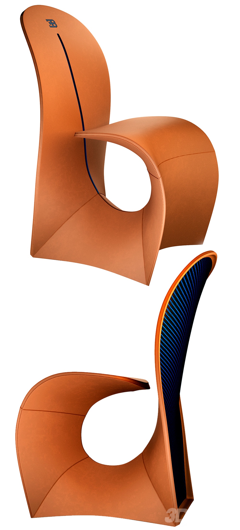 卡洛布加迪carlobugatti的眼镜蛇椅子