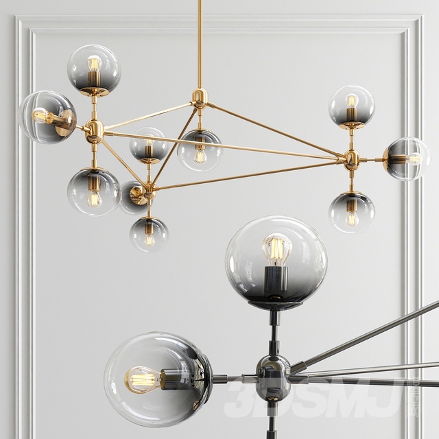 现代金属圆形吊灯