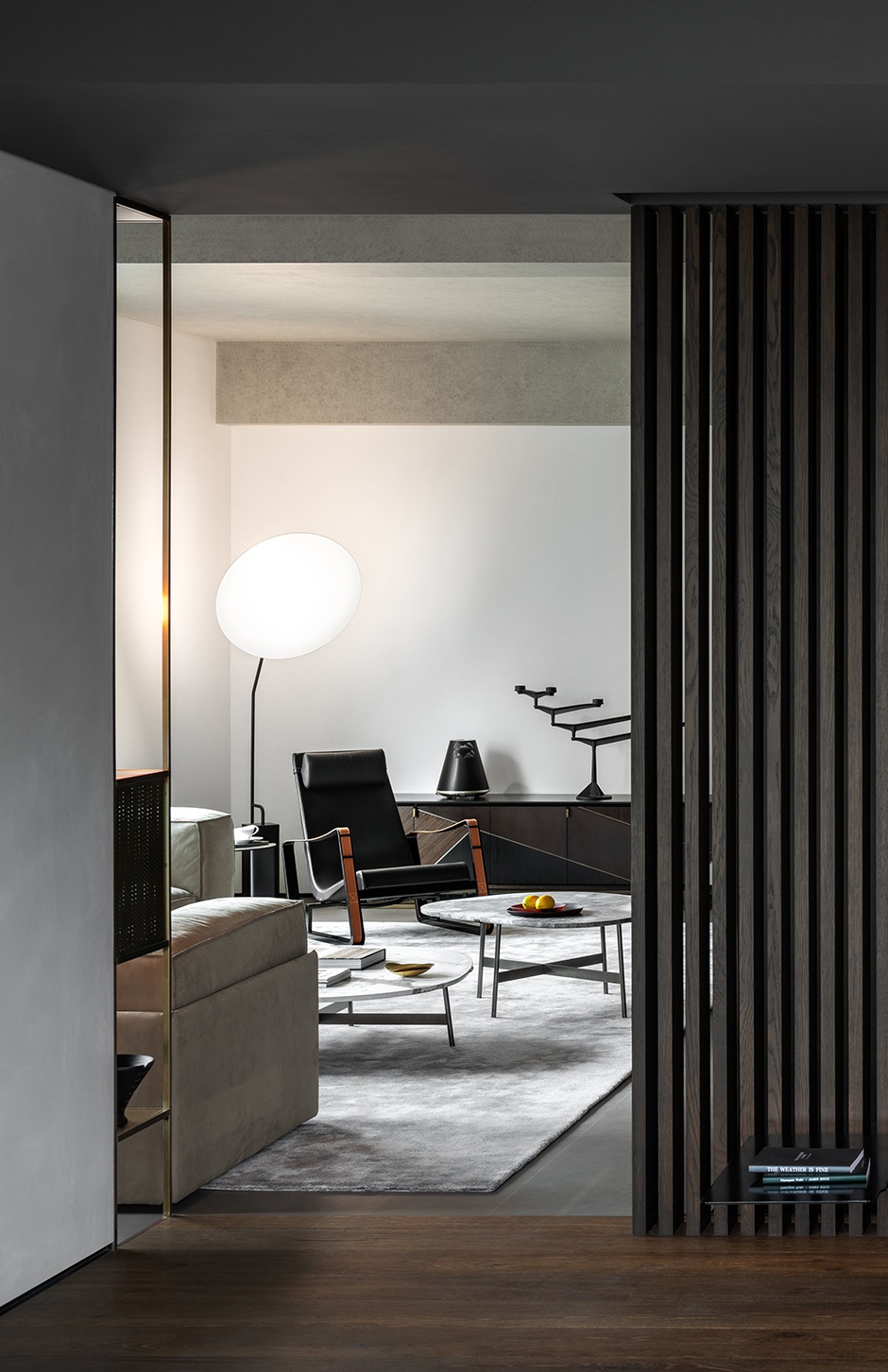 壹舍设计方磊黄浦江畔555㎡复式豪宅至简格调气质非凡