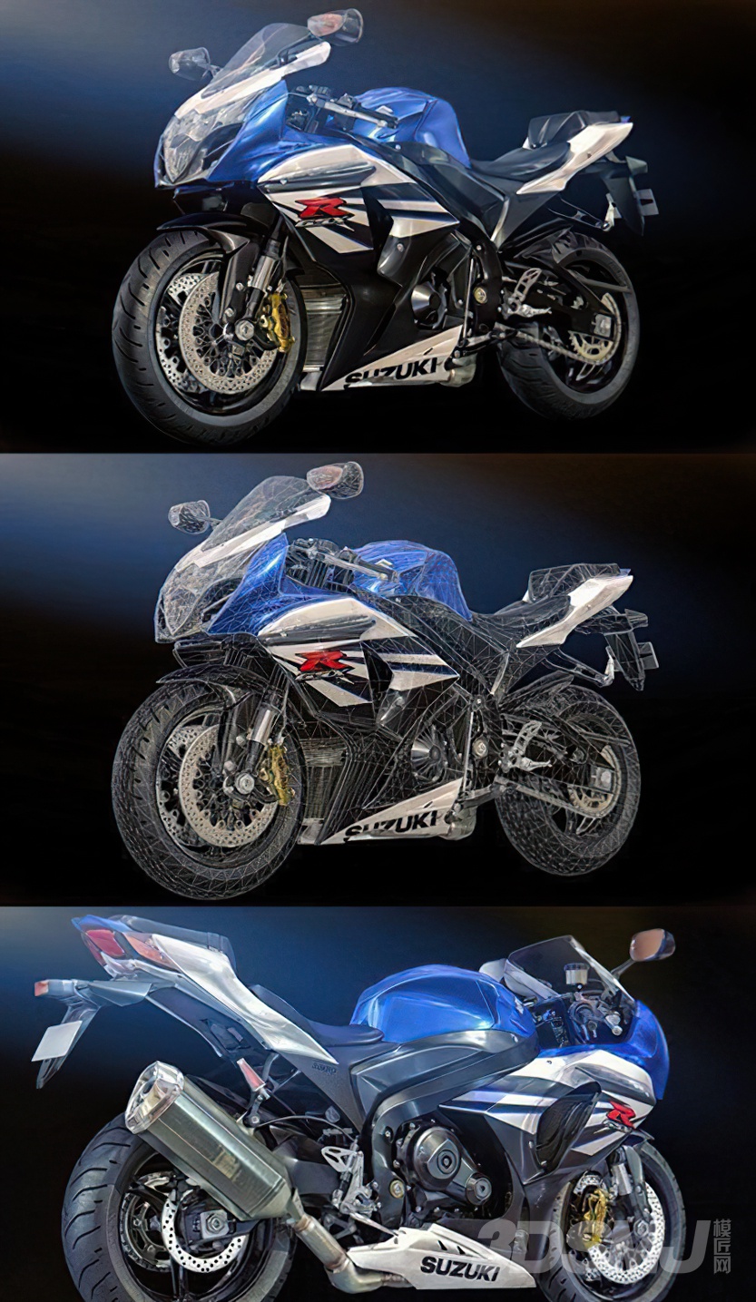 铃木550 gsx r1000-3d模型-模匠网,3d模型下载,免费模型下载,国外模型