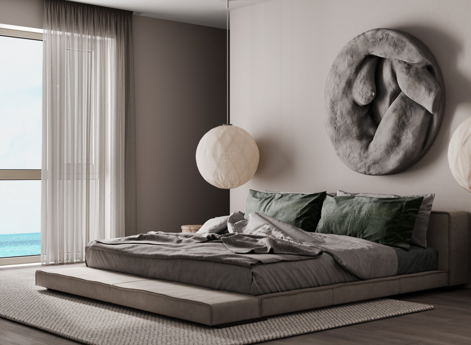 乌克兰基辅中性色系住宅空间设计