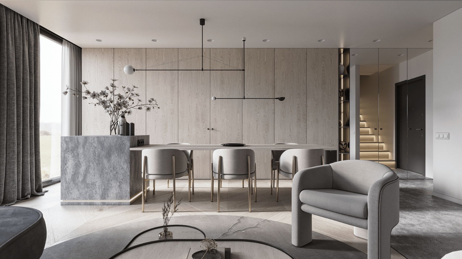 高级灰 木质 简约有范儿-画廊-模匠网,3d模型下载,免费模型下载,国外