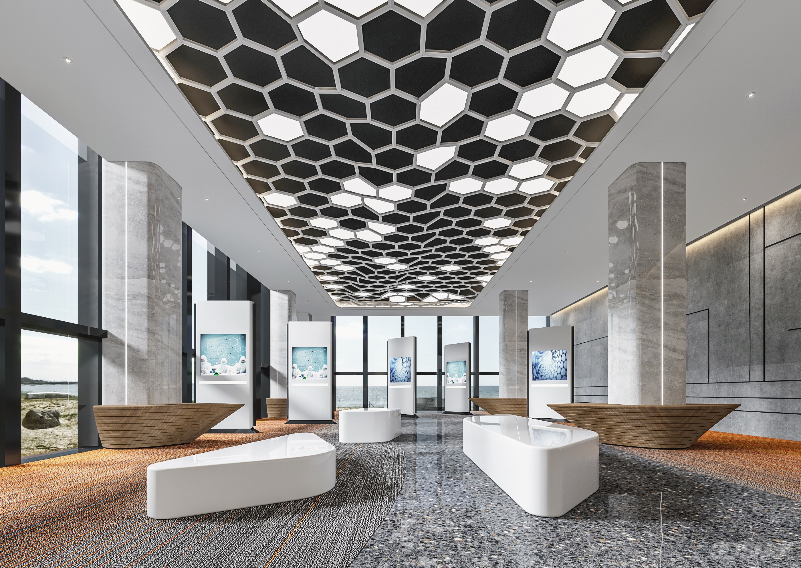 展厅-3d模型-模匠网,3d模型下载,免费模型下载,国外模型下载