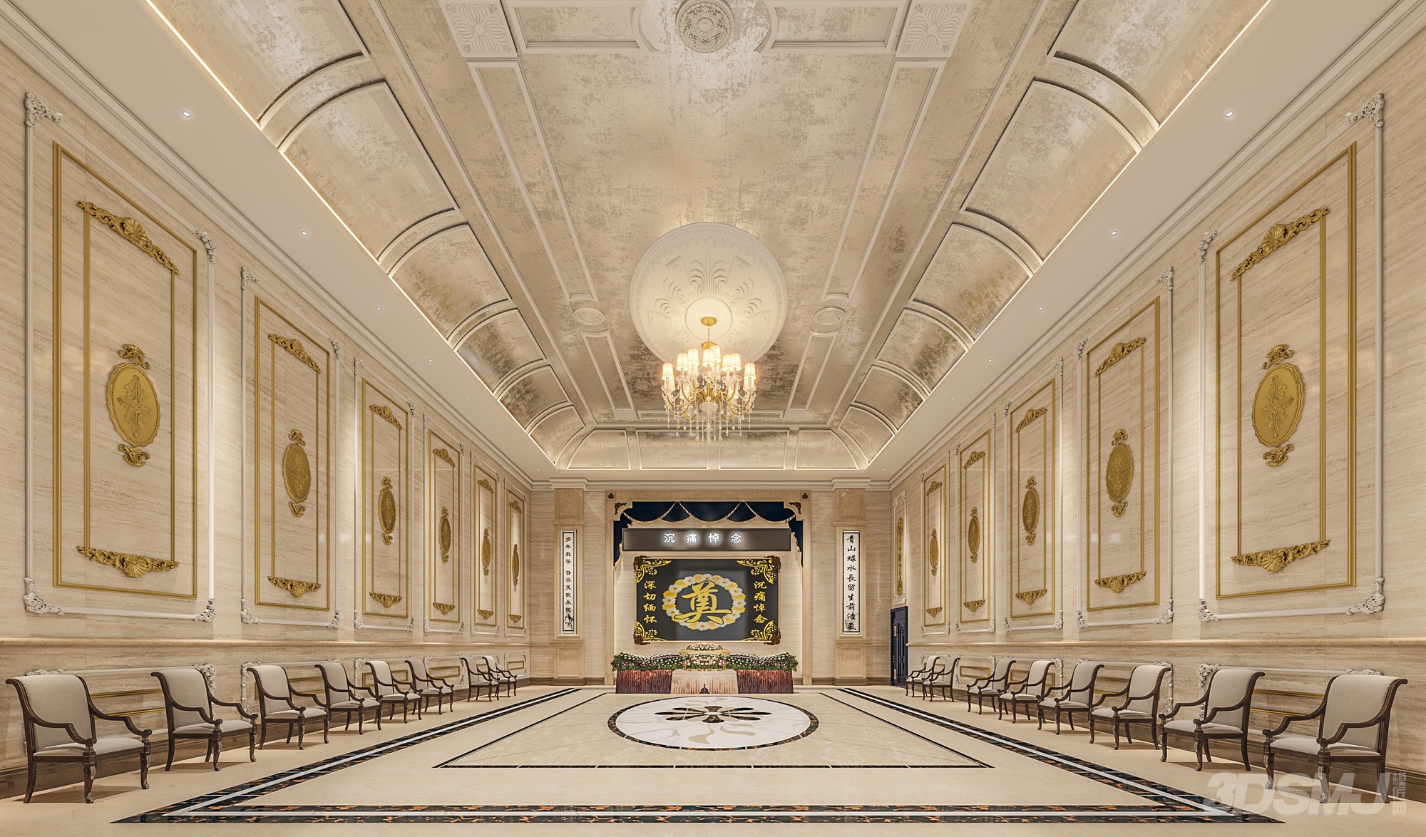 告别厅-3d模型-模匠网,3d模型下载,免费模型下载,国外模型下载