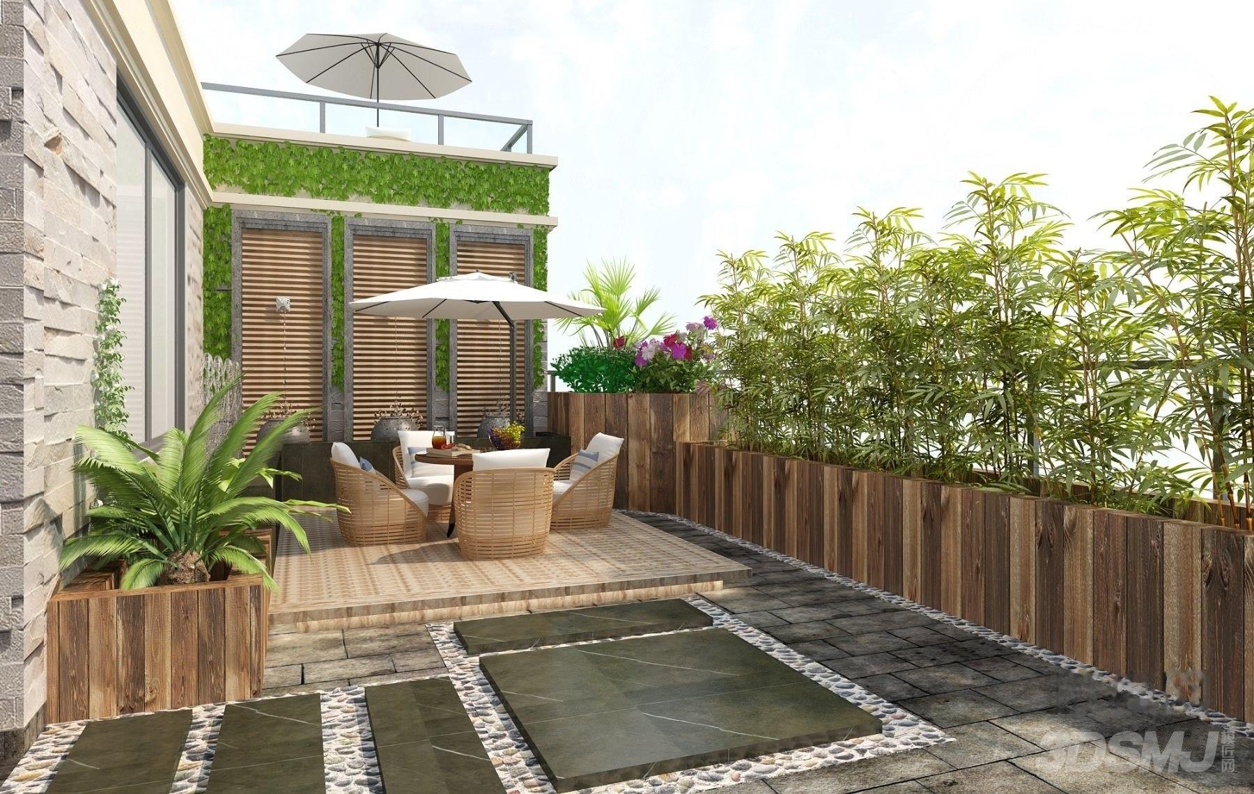 现代露台休息区-3d模型-模匠网,3d模型下载,免费模型下载,国外模型