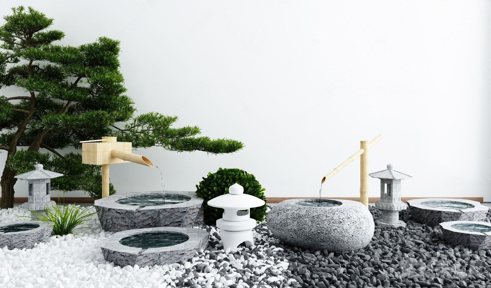 新中式庭院景观禅意小品-3d模型-模匠网,3d模型下载,免费模型下载