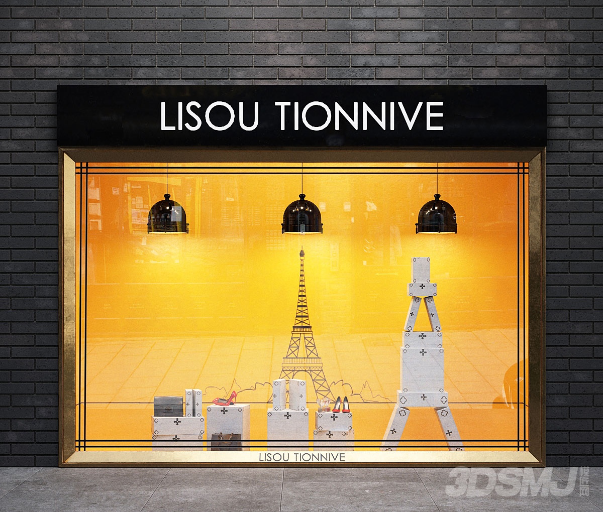 商场橱窗-3d模型-模匠网,3d模型下载,免费模型下载,国外模型下载