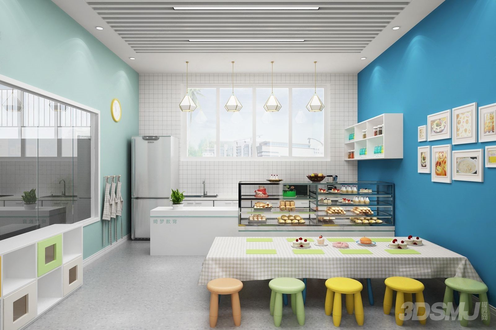 幼儿园儿童烘焙坊-3d模型-模匠网,3d模型下载,免费模型下载,国外模型