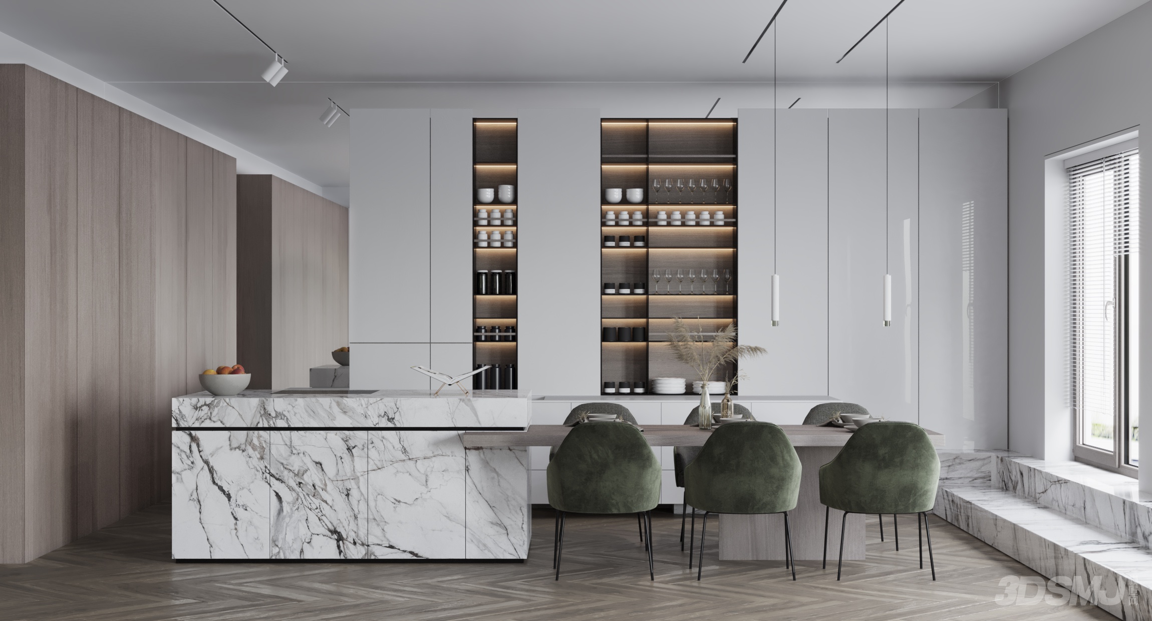 现代轻奢吧台餐厅