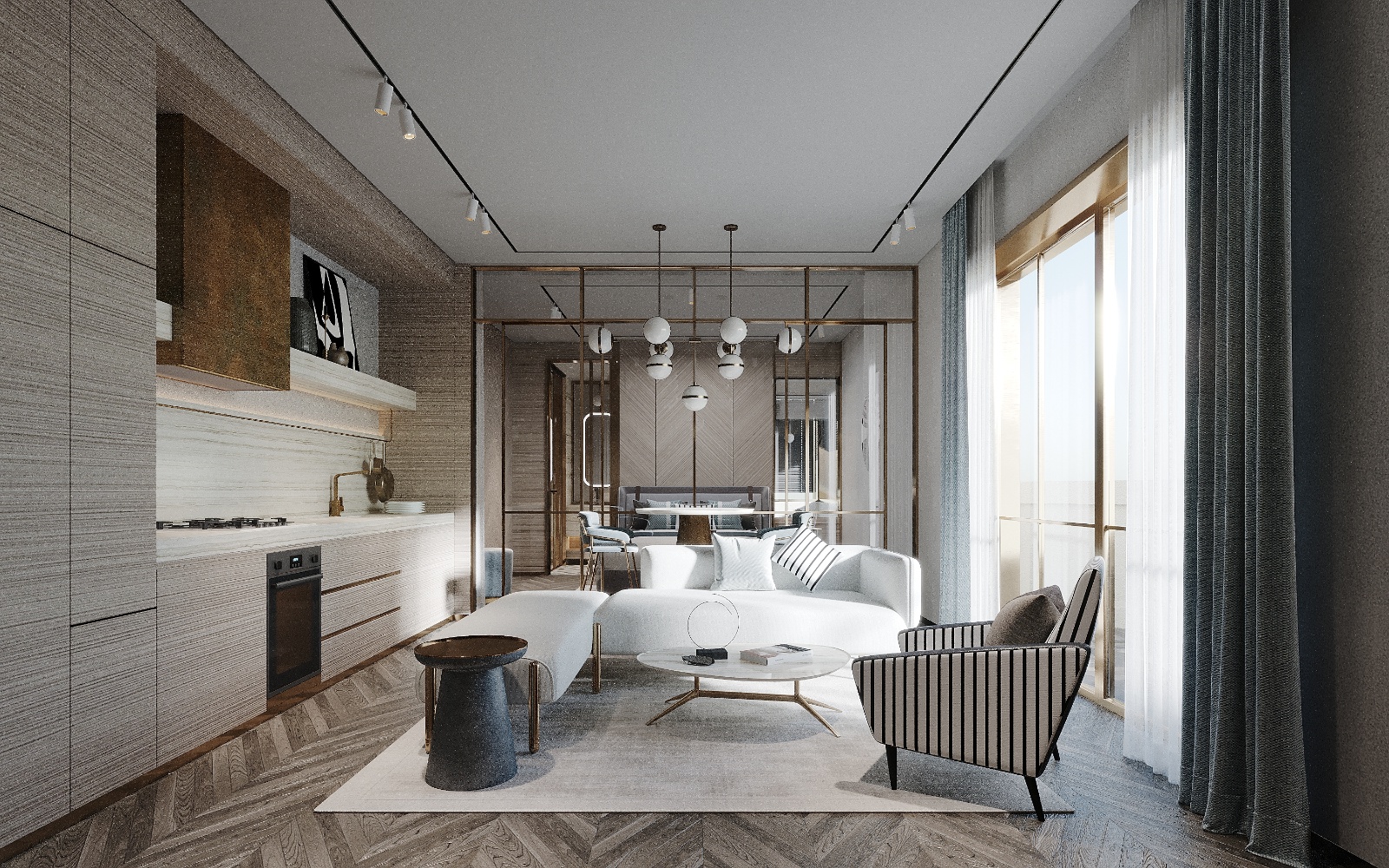 一套现代轻奢单身公寓