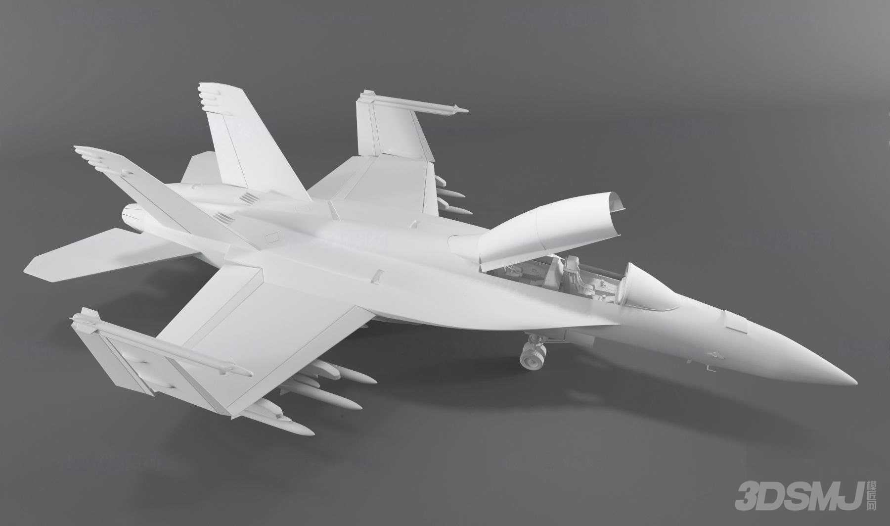 现代f18战斗机3d模型