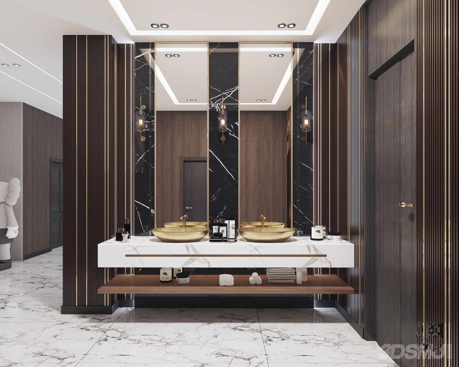 现代公共卫生间洗手台-3d模型-模匠网,3d模型下载,免费模型下载,国外