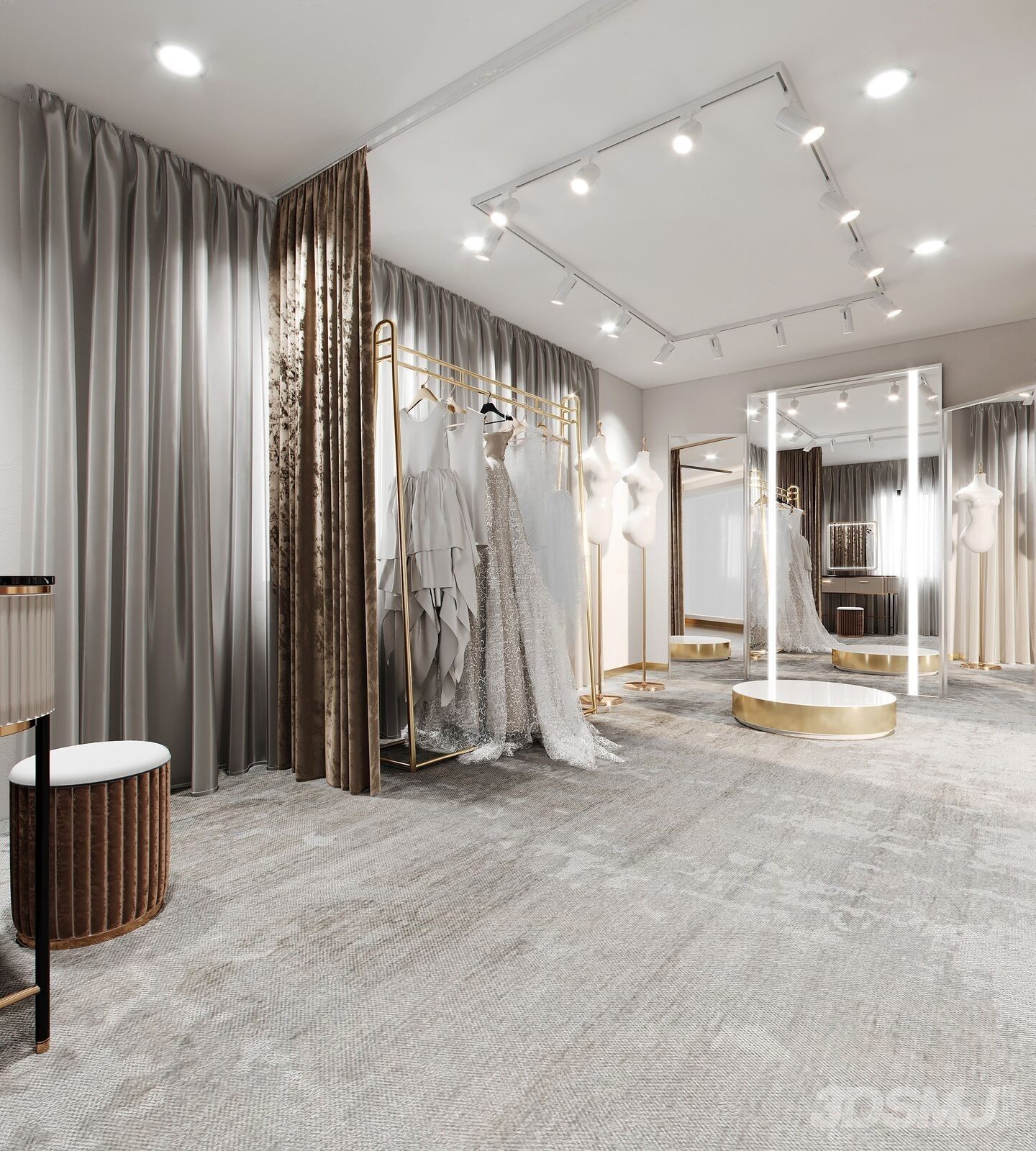 现代婚纱店试衣间-3d模型-模匠网,3d模型下载,免费模型下载,国外模型