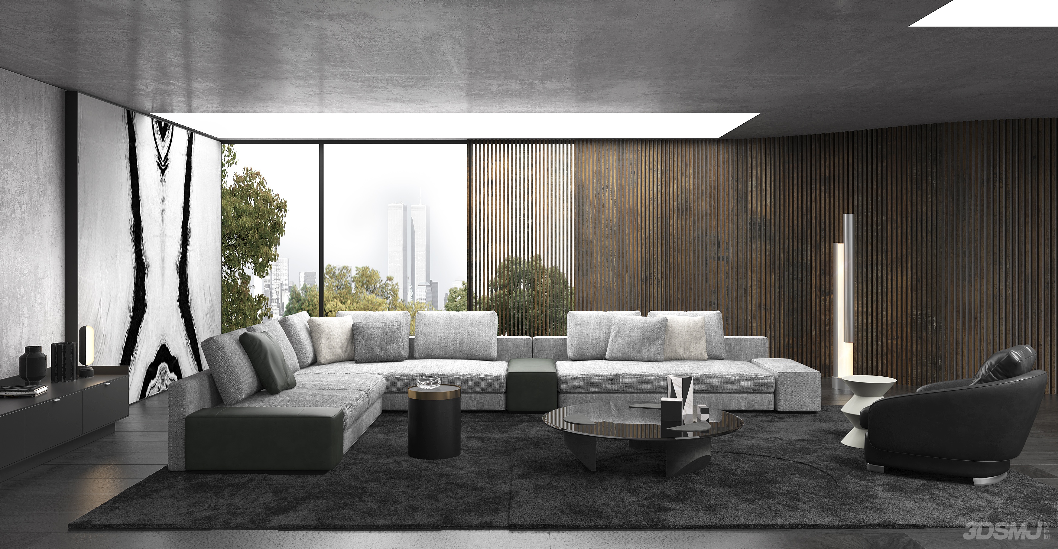 意大利 米洛提 minotti 现代客厅-3d模型-模匠网,3d模型下载,免费模型