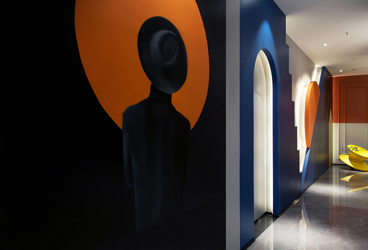 180㎡本杰明摩尔店铺设计 | 在地室内设计 -画廊-模匠网,3d模型下载,