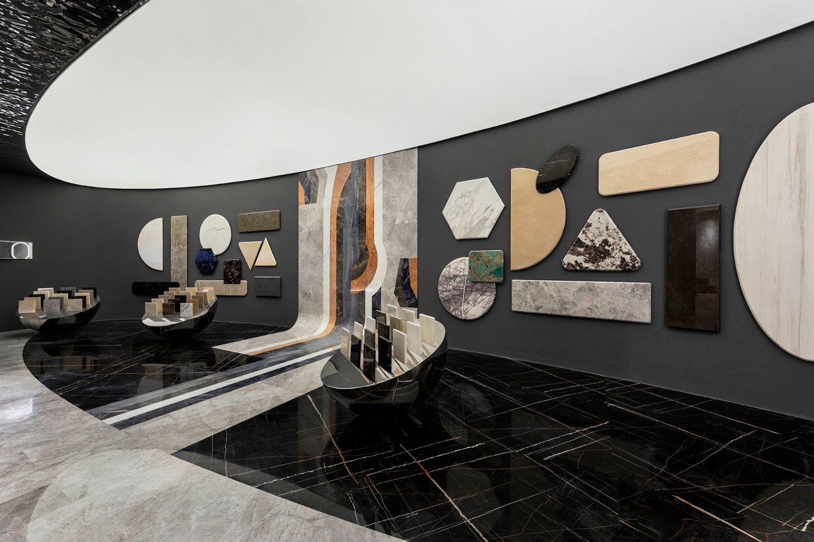 激发视觉联想的太空石材展厅磐洲设计